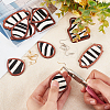 DIY Zebra Print Pattern Earring Making Kit DIY-OC0009-84-3