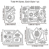 Carbon Steel Cutting Dies Stencils DIY-WH0309-1940-6