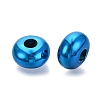 UV Plating Opaque Acrylic European Beads PACR-T017-19M-08-2