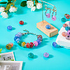 Transparent Crackle Acrylic Beads CACR-TAC0003-7