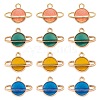 20Pcs 4 Colors Alloy Enamel Pendants ENAM-FS0001-07-1