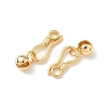 Brass Hook and S-Hook Clasps KK-Z136-41A-G-2