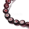 Handmade Millefiori Lampwork Beads Strands LAMP-G164-12F-3