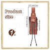 Medieval PU Leather Waist Belt Pouches with Alloy Rivets AJEW-WH0678-30A-2
