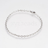 304 Stainless Steel Cable Chain Bracelets BJEW-F298-01P-1