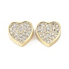 Brass Clear Cubic Zirconia Beads ZIRC-C022-39G-1