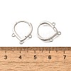 Brass Studs Earring Findings KK-Q035-08P-3