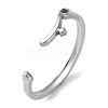 304 Stainless Steel Open Cuff Rings RJEW-H219-01P-1