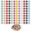 120Pcs 12 Colors Golden Plated Alloy Charms ENAM-SZ0001-64G-8