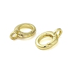 Brass Spring Gate Rings KK-B089-19G-2