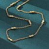 304 Stainless Steel Bone Rope Chain Necklaces NJEW-C073-02G-1