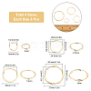 SUNNYCLUE 32Pcs 4 Style Alloy Linking Rings FIND-SC0002-39-2