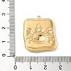 304 Stainless Steel Epoxy Resin with Natural Shell and Sequins Inside Pendants STAS-L026-17G-C03-3