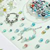  108Pcs 2 Colors Acrylic & Resin & Polymer Clay Rhinestone European Beads OPDL-NB0001-16-4