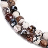 Natural Fire Crackle Agate Beads Strands G-C082-A01-28-4