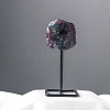 Natural Fluorite Irregularity with Metal Home Decoration Ornament PW-WG598C7-15-1