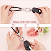 AHADERMAKER 2Pcs 2 Colors Imitation Leather Keychain KEYC-GA0001-13-3