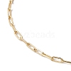 304 Stainless Steel Oval Link Chains Anklets for Women AJEW-AN00623-2