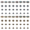 DICOSMETIC Alloy & Brass Snap Buttons BUTT-DC0001-05-9