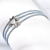 Polyester Multi-Strand Bracelets FB-CBA983F-02P-02-3