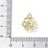 Brass with Rhinestone Charms KK-CBAD872-01G-03-3
