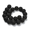 Natural Lava Rock Round Beads Strands G-M169-20mm-03-4