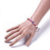 Handmade Polymer Clay Heishi Beads Bracelets BJEW-JB04472-4
