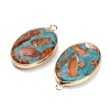Dyed Synthetic Imperial Jasper Pendants GG-CBAA20A-04G-04-2