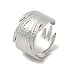 Non-Tarnish 304 Stainless Steel Open Cuff Ring RJEW-C067-12P-1