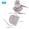  Velvet Jewelry Bags with Drawstring & Plastic Imitation Pearl TP-NB0001-20D-2