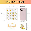 8 Sheets Plastic Waterproof Self-Adhesive Picture Stickers DIY-WH0428-009-2