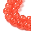 Baking Paint Imitation Jade Glass Round Bead Strands X1-DGLA-Q021-8mm-32-4