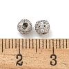 Rack Plating Brass Micro Pave Cubic Zirconia Beads KK-F878-01P-2