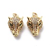 Brass Cubic Zirconia Pendants KK-G446-04G-2