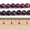 Natural Gemstone Ruby Round Beads Strands G-O017-6.5mm-06-4