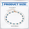 1Pc Ethnic Style Evil Eye Link Chain Bracelets for Women BJEW-LP0004-15-2
