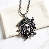 Gothic Medusa Alloy Pendant 201 Stainless Steel Box Chain Necklaces FS-WGFDD49-01-1