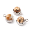 Natural Picture Jasper Charms G-K325-01P-06-1