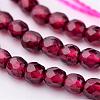 Natural Garnet Bead Strands G-K145-F-3mm-A-3