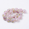 Handmade Bumpy Lampwork Beads Strands LAMP-K027-06D-1