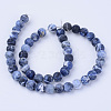 Natural Sodalite Beads Strands X-G-Q462-8mm-07-3