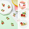 8Pcs 2 Styles Brass Charms KK-SC0006-89-3