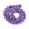 Natural Amethyst Beads Strands G-R446-10mm-21-A-6