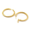 Rack Plating Brass Hoop Earrings EJEW-K263-29G-2