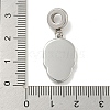 304 Stainless Steel Black Enamel European Dangle Charms STAS-U005-43P-3