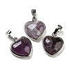 Natural Amethyst Pendants G-I358-A18-1