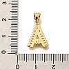 Rack Plating Brass Micro Pave Cubic Zirconia Pendants KK-L226-100G-A-3