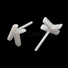 Hypoallergenic Bioceramics Zirconia Ceramic Stud Earrings EJEW-F340-04K-2