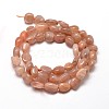 Natural Sunstone Nuggets Beads Strands G-J335-16-2