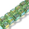 Electroplate Glass Beads Strands EGLA-D030-19K-1